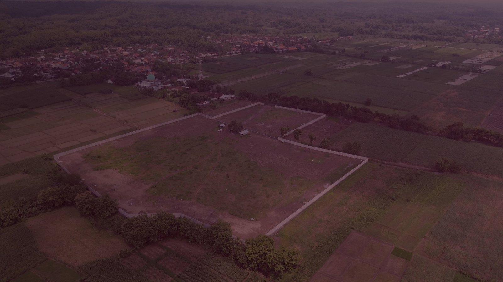 Rocksolid construction site — structure under way in Surabaya